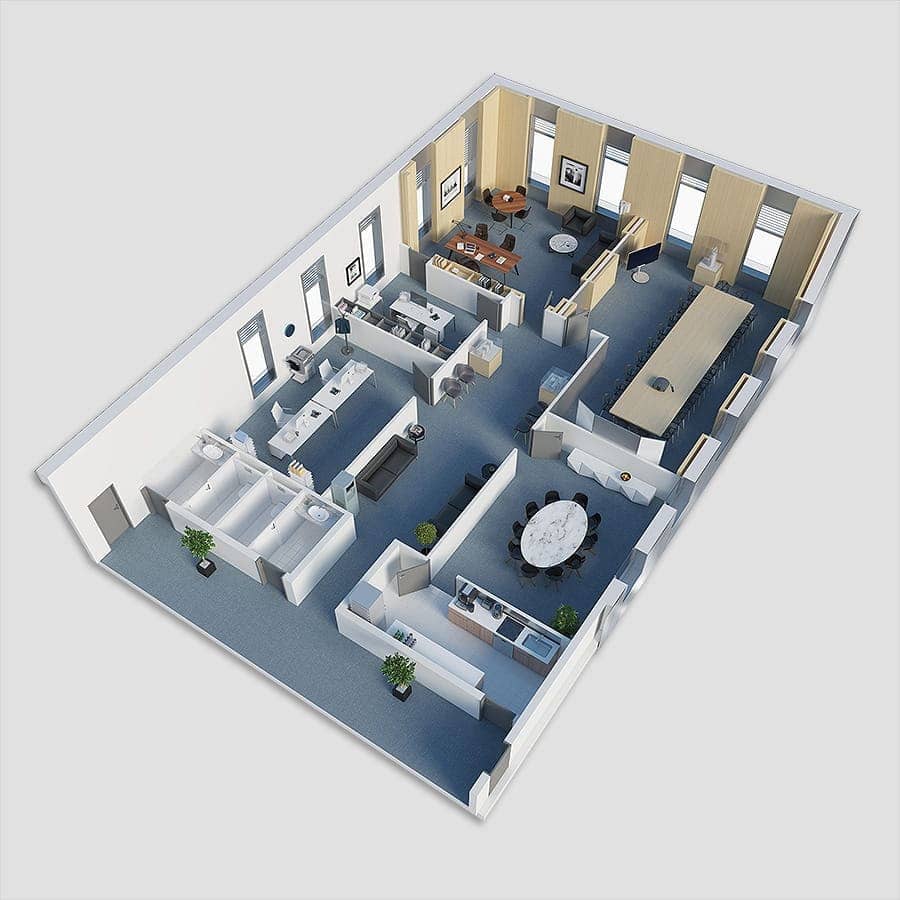 Acoustique du bâtiment - Plan 3D